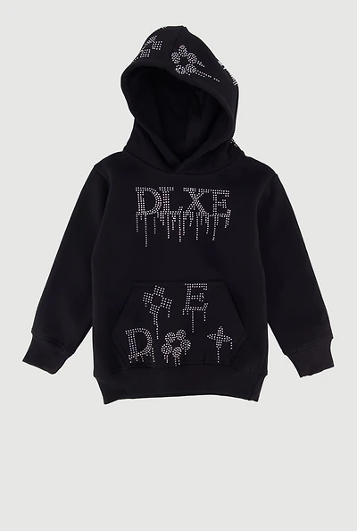 Toddler Boys Rhinestone DLXE Graphic Hoodie