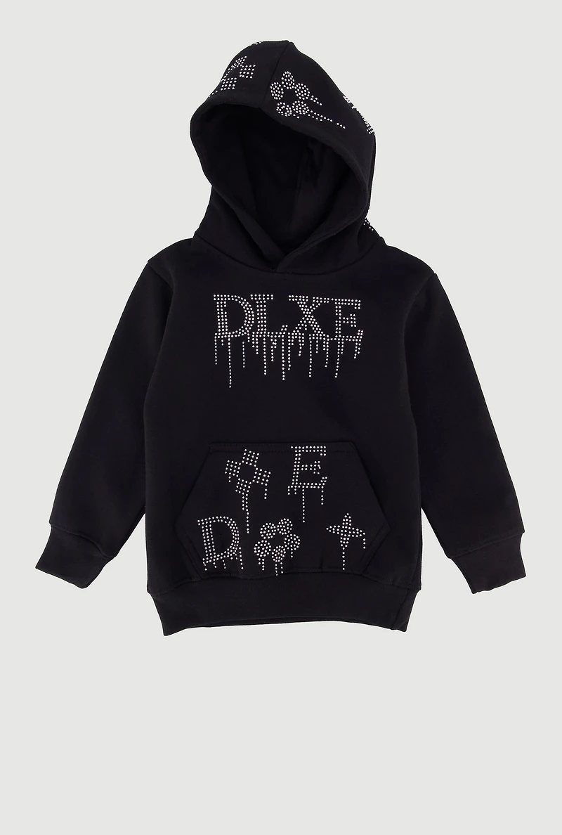 Toddler Boys Rhinestone DLXE Graphic Hoodie