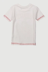 Toddler Boys Royalty Fleur De Lis Graphic Tee, White, Size 4T