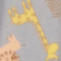 Toddler Boys Printed Pattern Fleece Footed Pajamas