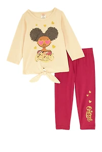 Baby Girls 12-24M Queen Graphic Tee and Leggings