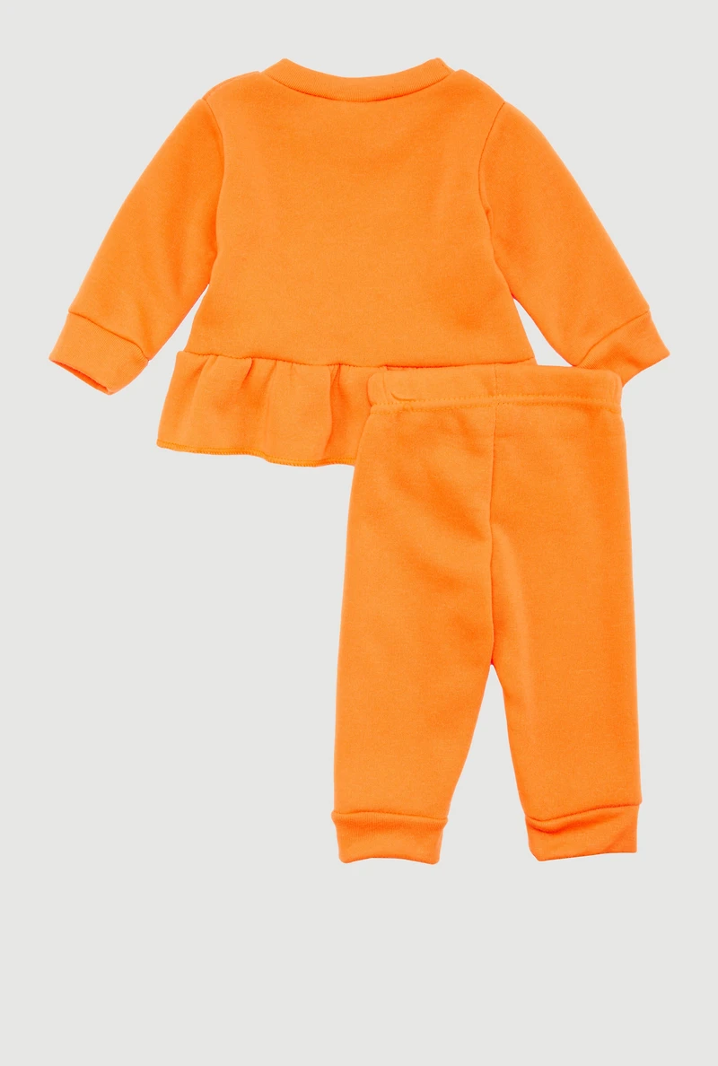 Baby Girls 0-9M Mommy Is My Bestie Sweatshirt and Sweatpants, 0-3M