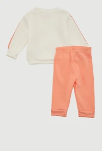 Baby Girls 0-9 M Unique Graphic Sweatshirt and Joggers