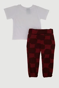 Baby Boys 12-24M Born Blessed Tee and Sweatpants Set, White, Size 18M