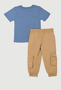 Baby Boys 12-24M Greatest Of All Time Graphic Tee and Joggers, Multi, Size 18M