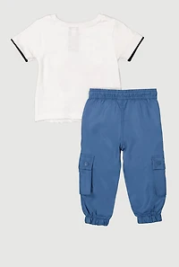 Baby Boys 12-24M Boss Teddy Graphic Tee and Joggers Set, Multi, Size 24M