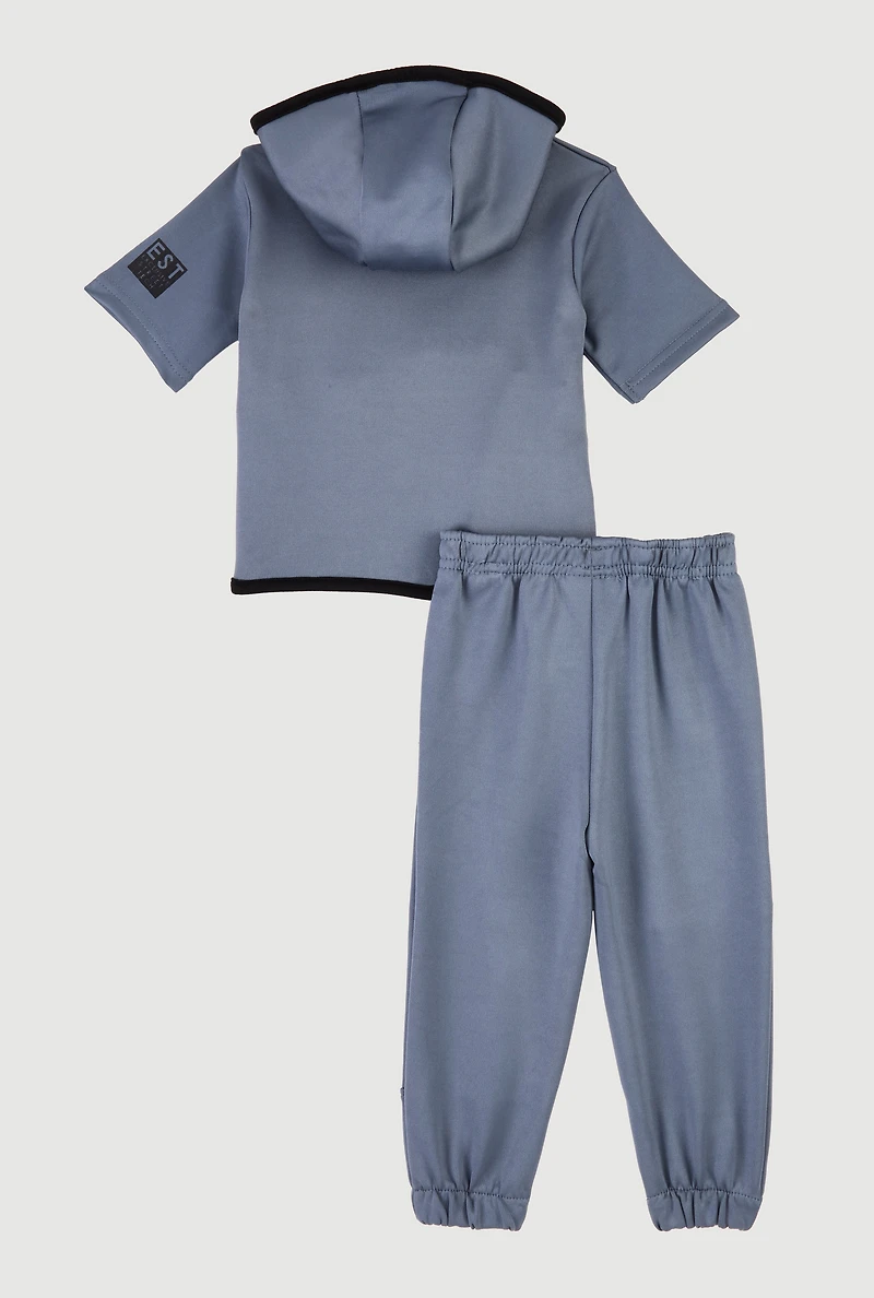 Baby Boys 12-24M Savage Short Sleeve Hoodie and Joggers