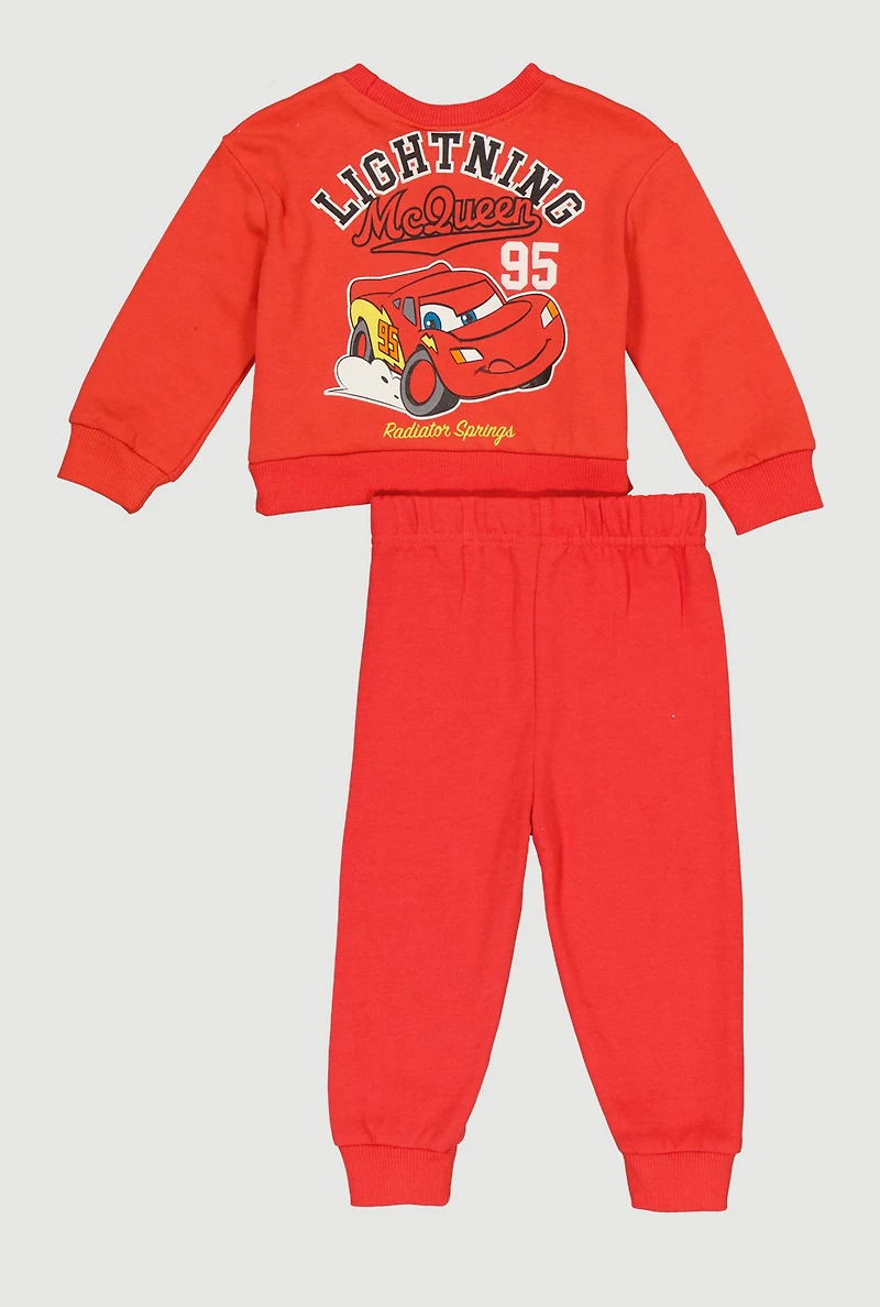 Baby Boys 12-24M Lightning McQueen 95 Sweatshirt and Joggers