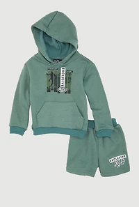 Baby Boys 12-24M Exclusive Skills Graphic Sweatshirt and Sweatshorts, Green, Size 12M