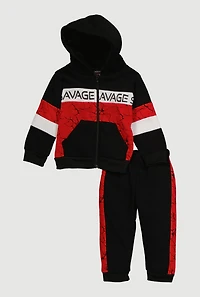 Baby Boys 12-24M Savage Color Blocked Hoodie and Joggers