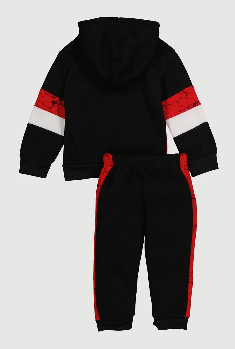 Baby Boys 12-24M Savage Color Blocked Hoodie and Joggers