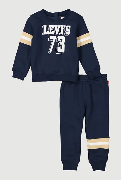 Baby Boys 12-24M Levi 73 Graphic Sweatshirt and Joggers
