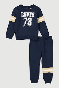 Baby Boys 12-24M Levi 73 Graphic Sweatshirt and Joggers