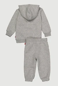 Baby Boys 12-24M Levis Hoodie and Sweatpants, Grey, Size 12M
