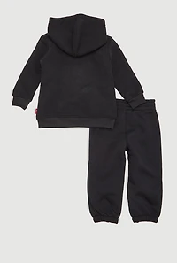 Baby Boys 12-24M Levis Fleece Hoodie and Sweatpants Set, Black, Size 24M