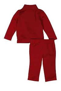 Baby Boys 12-24M Puma Zip Front Track Jacket and Track Pants, Burgundy, Size 18M