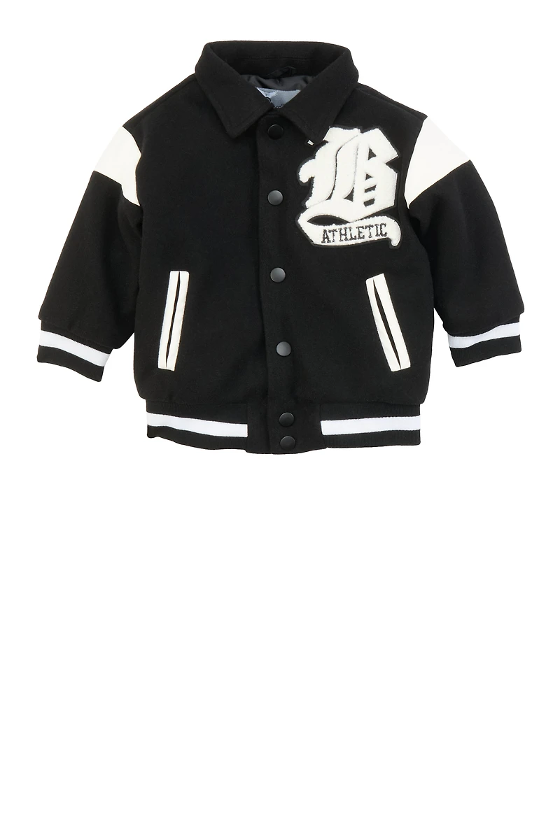 Baby Boys 12-24M Athletic Chenille Patch Varsity Jacket, 18M