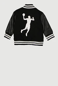 Baby Boys 0-9M GOAT Graphic Varsity Jacket