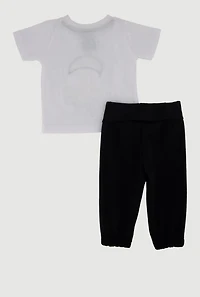 Baby Boys 0-9M Dream Big Graphic Tee and Sweatpants, Multi, Size 3-6M