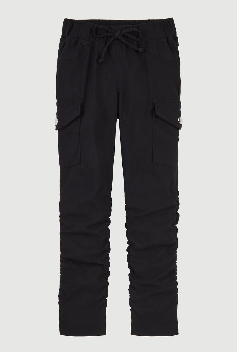 Little Girls Hyperstretch Stacked Cargo Pants,