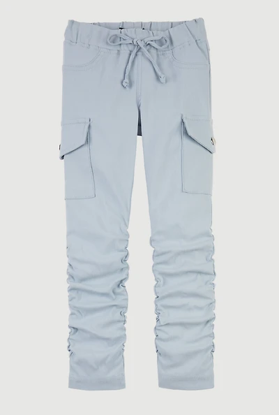 Little Girls Hyperstretch Stacked Cargo Pants