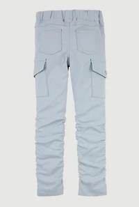 Little Girls Hyperstretch Stacked Cargo Pants,