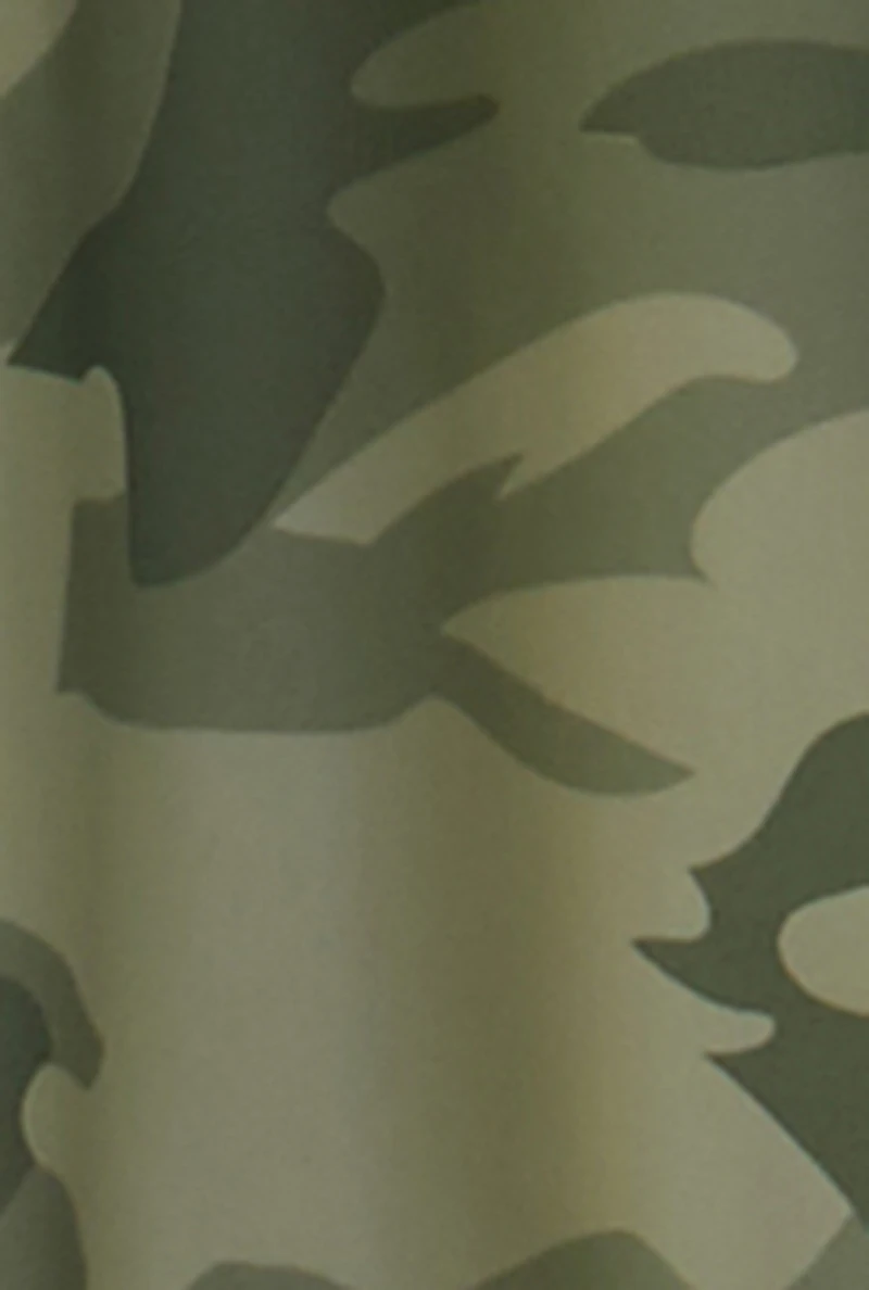 Girls Faux Leather Camo Cargo Joggers