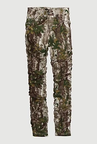 Girls Hyperstretch Skinny Leg Stacked Pants, Green,