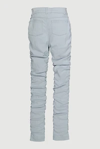Girls Ruched Slim Leg Stretchy Pants,