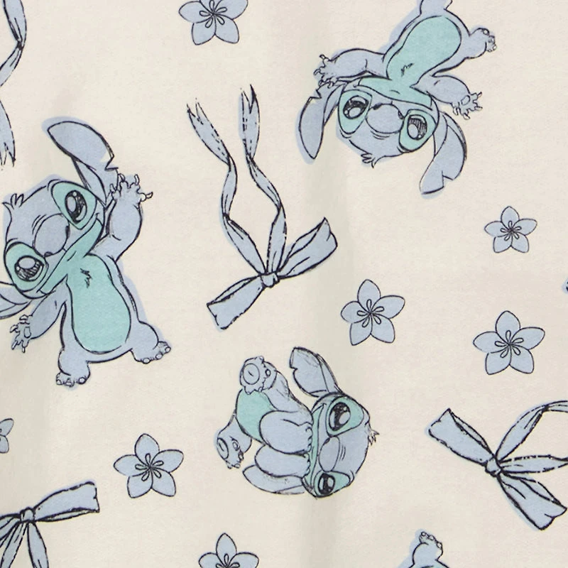 Girls Stitch Print Long Sleeve Pullover Sweatshirt