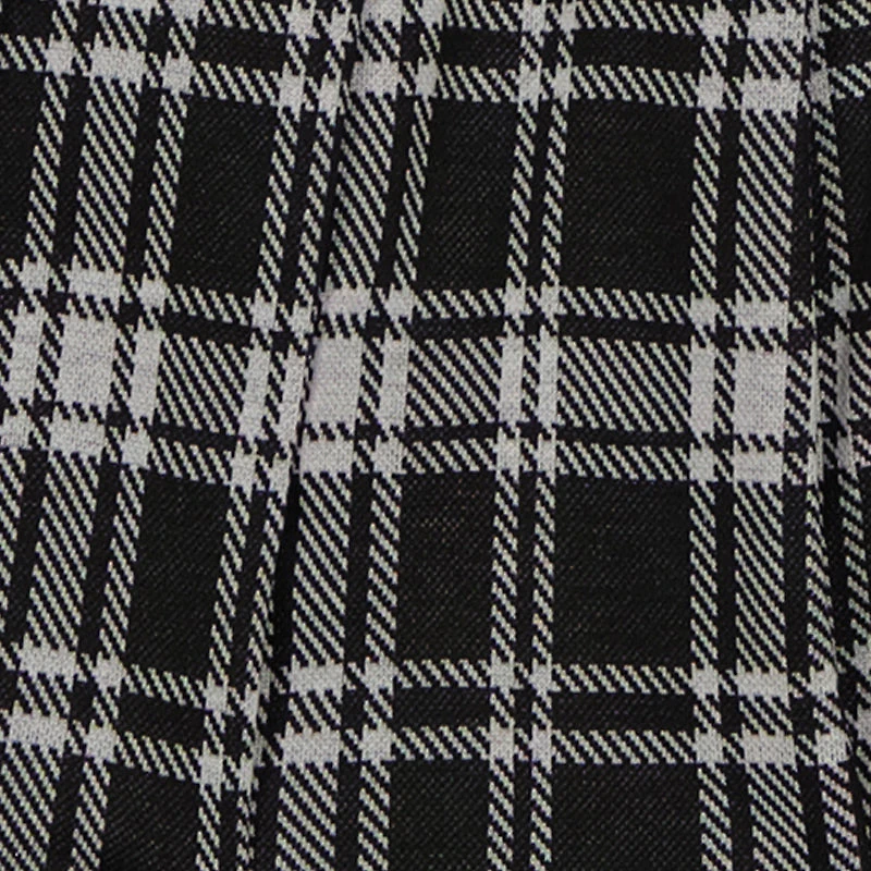 Girls Be Kind Graphic Sweatshirt and Plaid Skirt Set