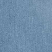 Little Girls Chenille Patch Sherpa Detail Denim Dress