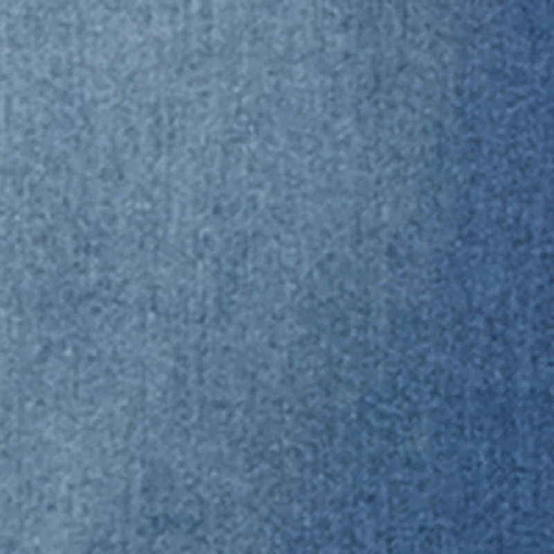 Girls Sherpa Detail Initial B Chenille Patch Graphic Denim Dress