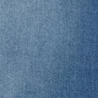 Girls Sherpa Detail Initial B Chenille Patch Graphic Denim Dress