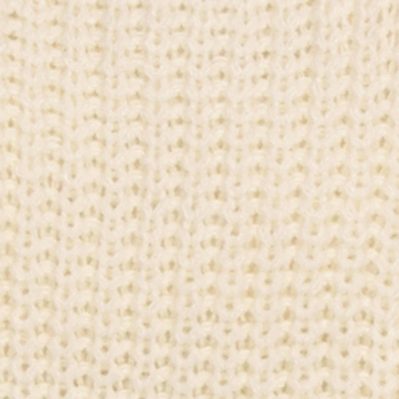 Little Girls Bow Detail Long Sleeve Crew Neck Sweater