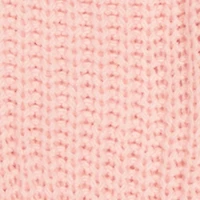 Little Girls Bow Detail Long Sleeve Crew Neck Sweater