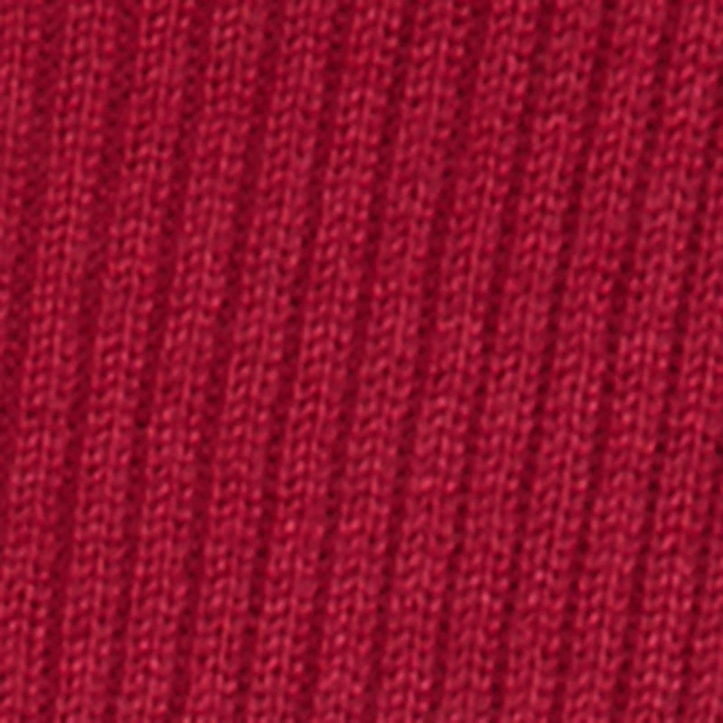 Girls Striped Ribbed Knit Pullover Sweater