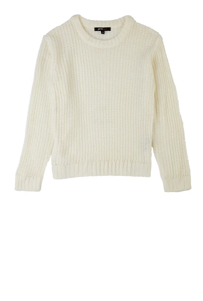 Girls Knitted Crew Neck Sweater