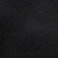 Little Girls Zip Front Faux Leather Puffer Jacket