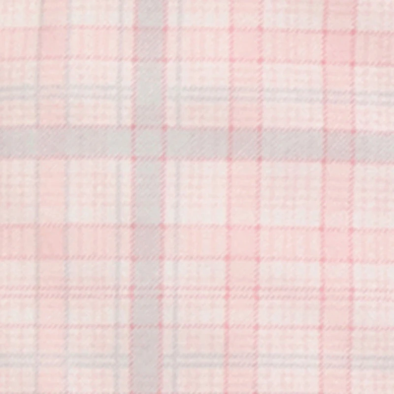 Little Girls Patterned Zip Front Footed Pajamas