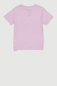 Little Girls Stitch and Angel Fruit Stand Graphic Tee