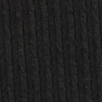 Little Girls Ribbed Knit Top with Removable Bear Necklace