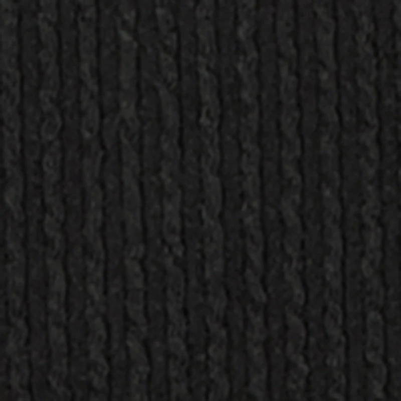 Little Girls Ribbed Knit Top with Removable Cherry Necklace