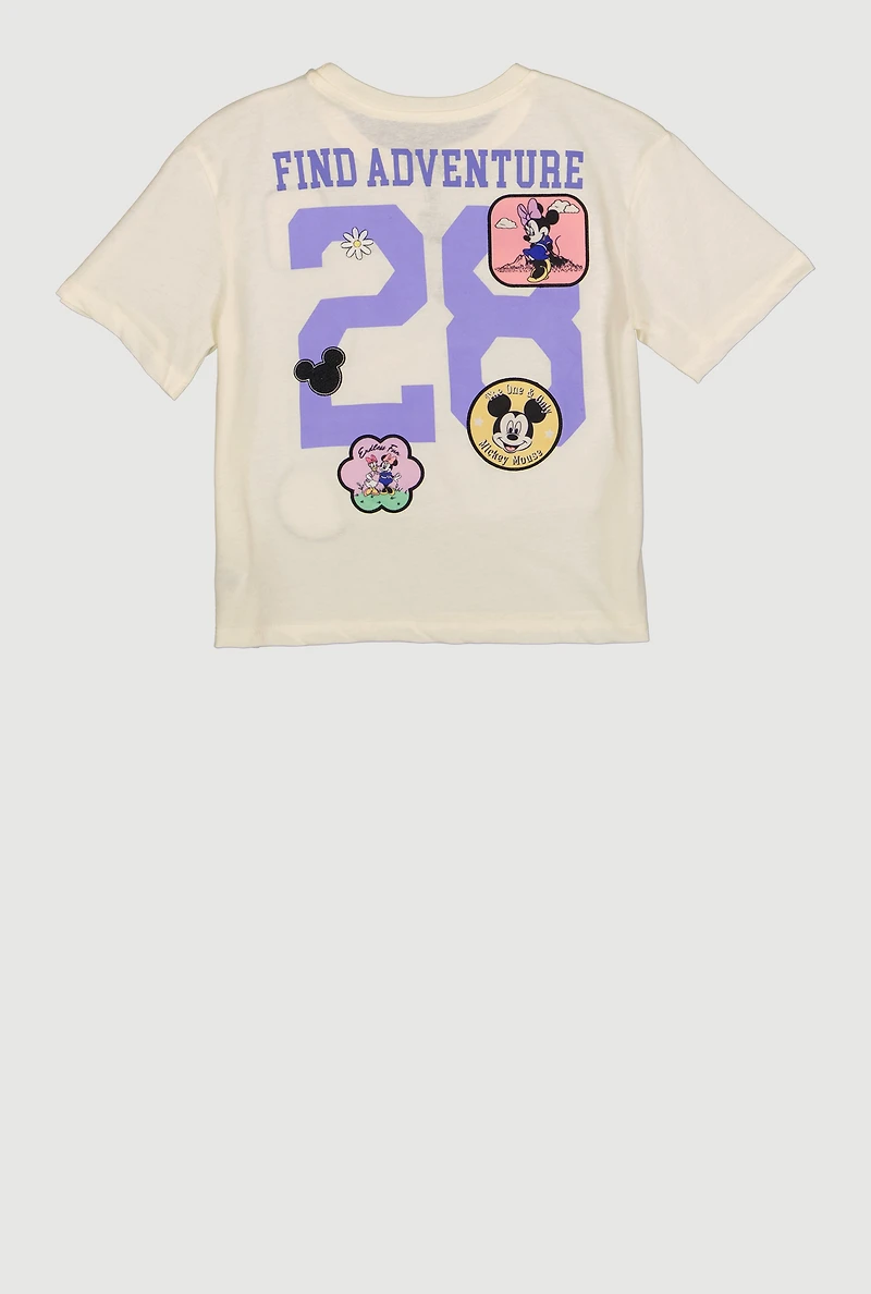 Girls Find Adventure 28 Graphic Los Angeles Crew Neck Tee