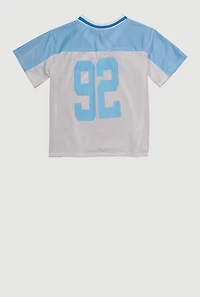 Girls Blessed Graphic Jersey, Blue, Size 14-16