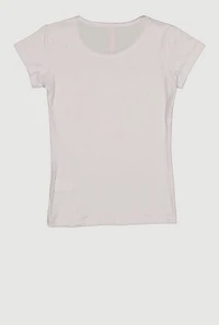 Girls USA Bow Graphic Short Sleeve Tee