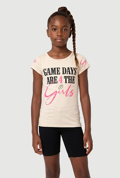 Girls Game Days Are For The Graphic Tee