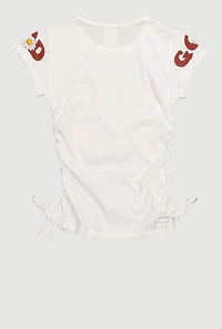 Girls God Has A Plan Graphic T-Shirt, White, Size 7-8