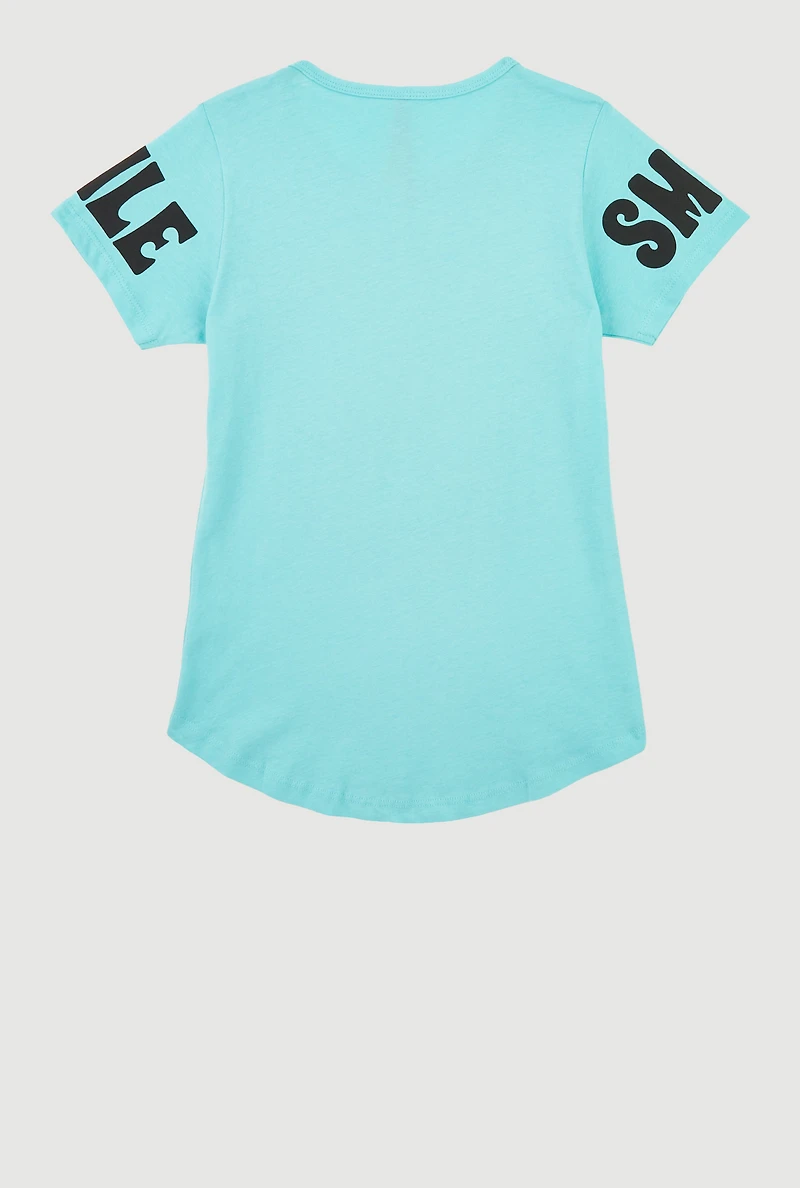 Girls Brighter Future Sequin Graphic T Shirt