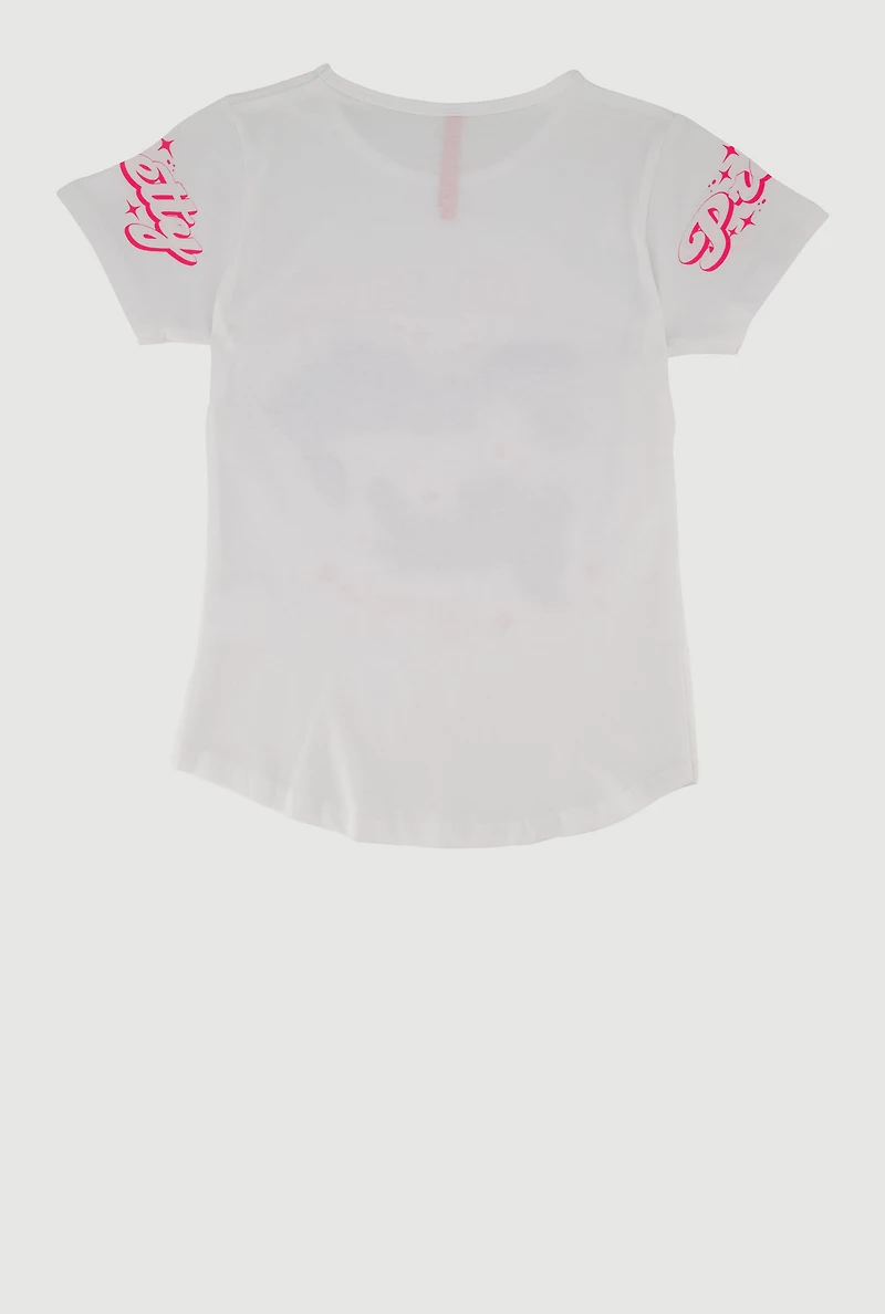Girls My Pretty Girl Era Graphic T-Shirt, White,